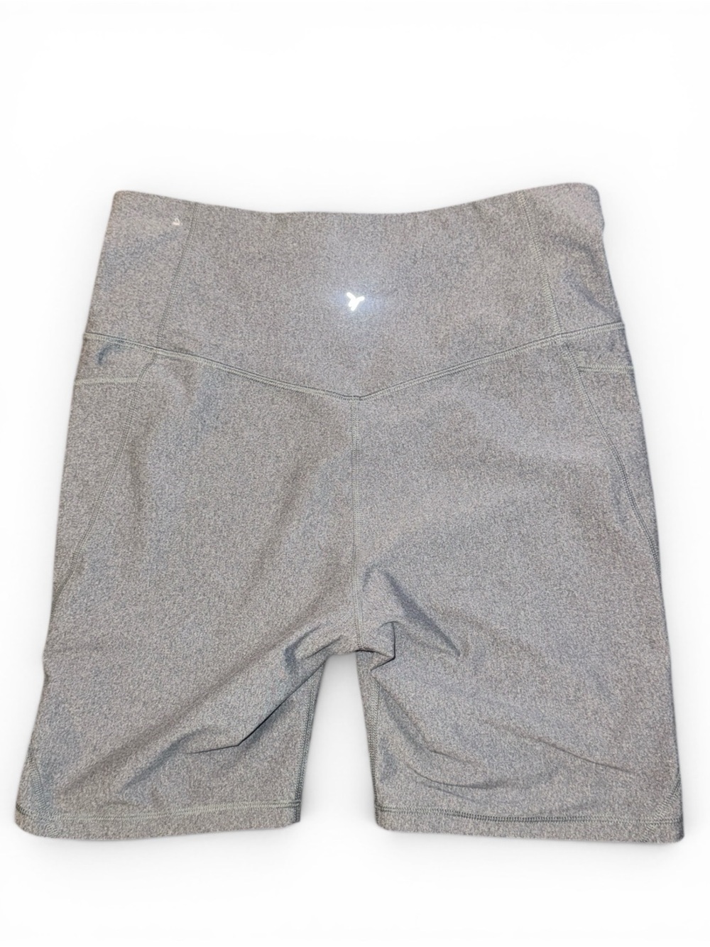 Old Navy Light Gray High-Rise Bike Shorts - Picture 3 of 5